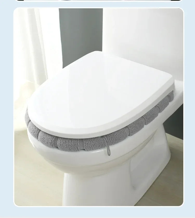 Cozy Winter Toilet Cushion