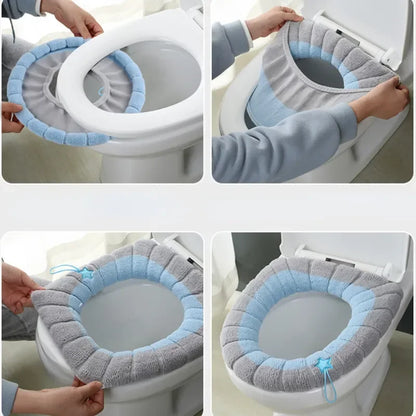 Cozy Winter Toilet Cushion